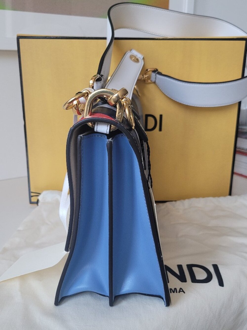 FENDI X Fila Mania Kan I Shoulder Bag - Picture 7 of 16